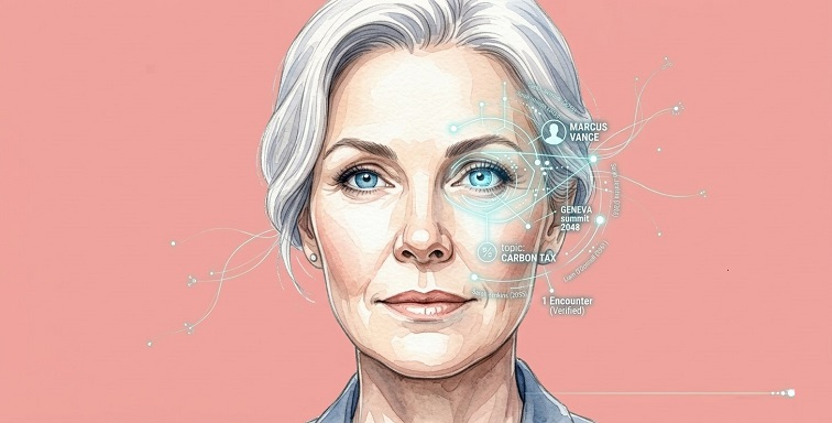 Humanity in 2070: When AI Contact Lenses Remember Everyone You Meet